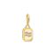 Charm de plata con ba&ntilde;o de oro del signo del Zodiaco Acuario con piedras de la colección Charm Club en la tienda online de THOMAS SABO